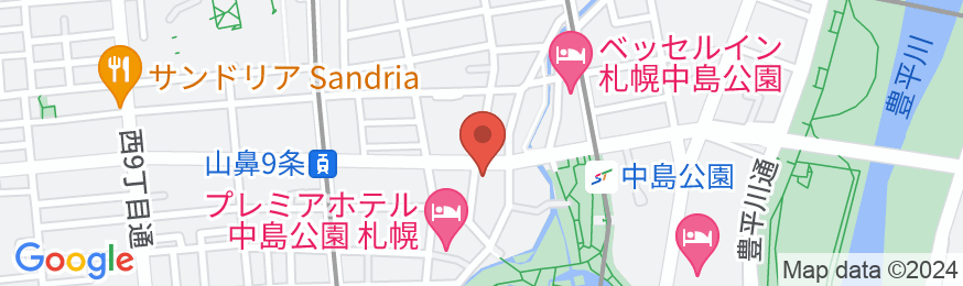 ホテルビスタ札幌 中島公園の地図