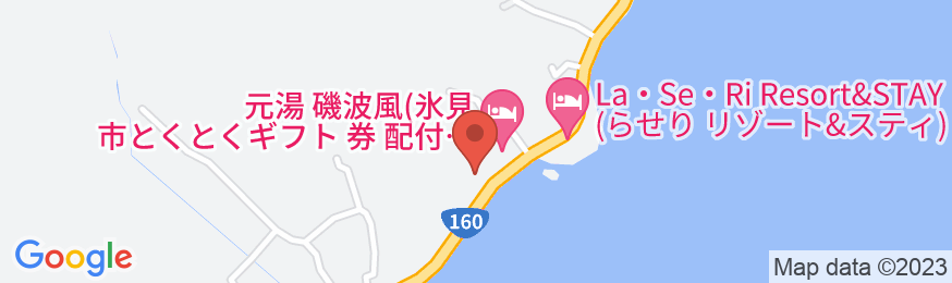なだうら温泉 元湯 磯波風の地図