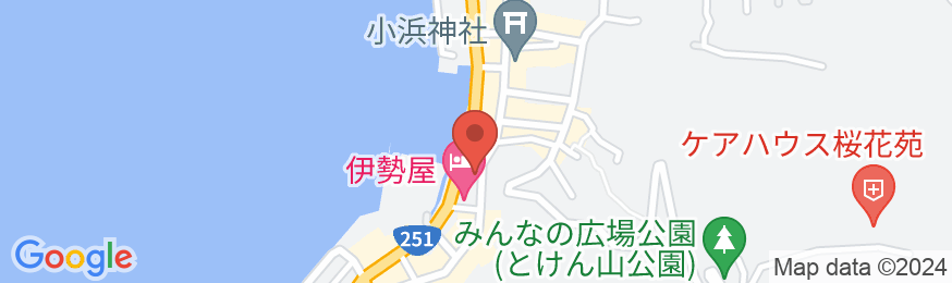 小浜温泉 くつろぎの宿 旅館山田屋の地図