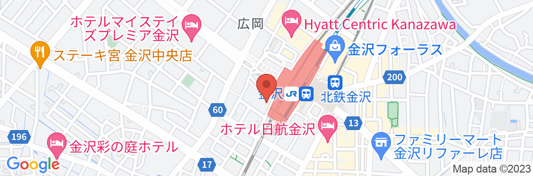 アパホテル〈金沢駅前〉の地図