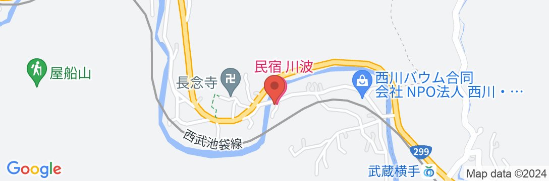 民宿 川波の地図
