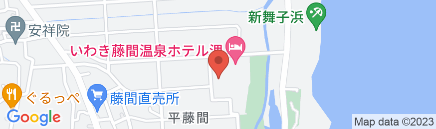 いわき藤間温泉ホテル浬の地図