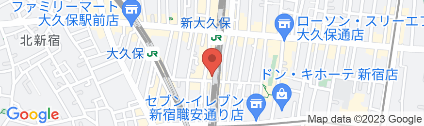 新宿ノースホテルの地図