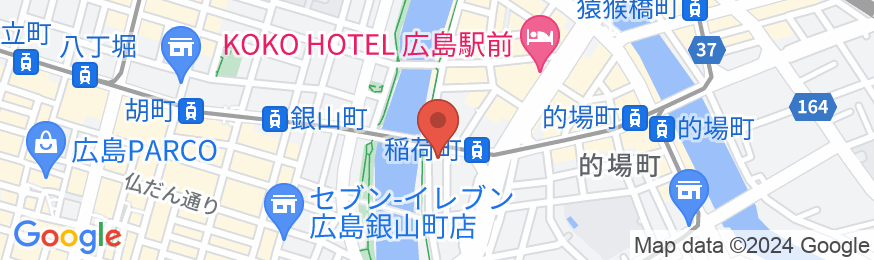 広島インテリジェントホテルアネックスの地図