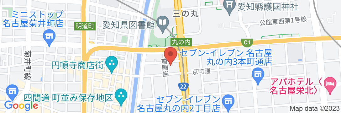 東横INN名古屋丸の内の地図