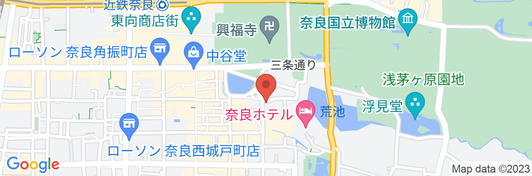 古都奈良の宿 飛鳥荘の地図