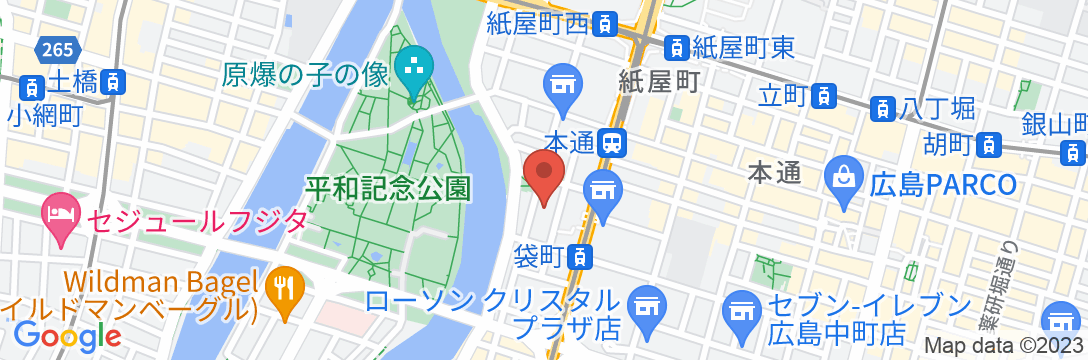 パークサイドホテル<広島 平和公園前>の地図