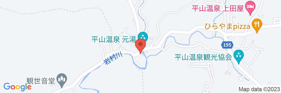 平山温泉 旅館 かどや<熊本県>の地図