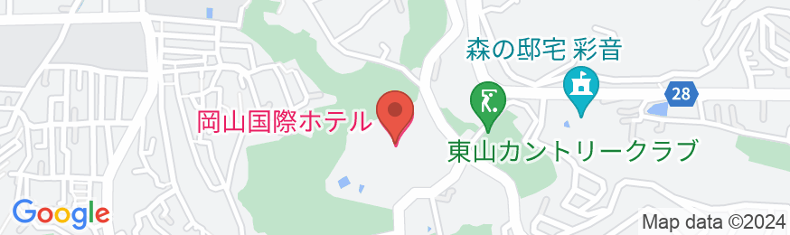 岡山国際ホテルの地図