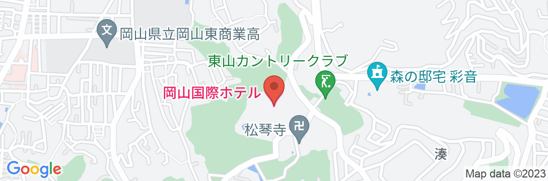 岡山国際ホテルの地図
