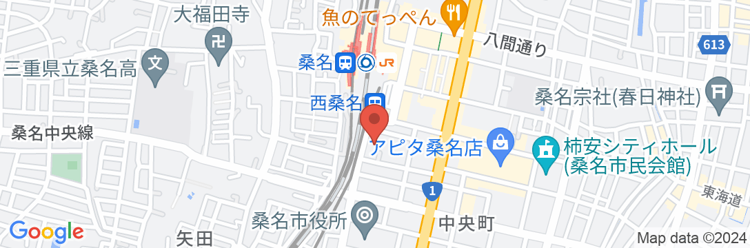 ステーションホテル 桑名の地図