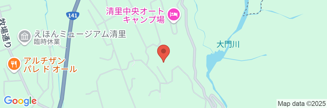 清里ペンション エストレリータの地図