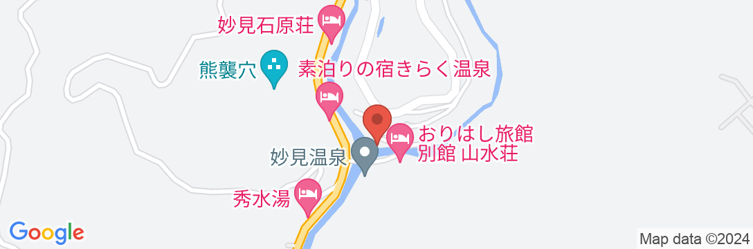 霧島温泉郷 妙見温泉 妙見田中館の地図