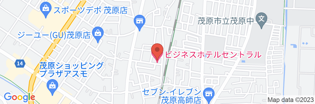 ビジネスホテル セントラル<千葉県>の地図