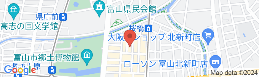 富山タウンホテルの地図