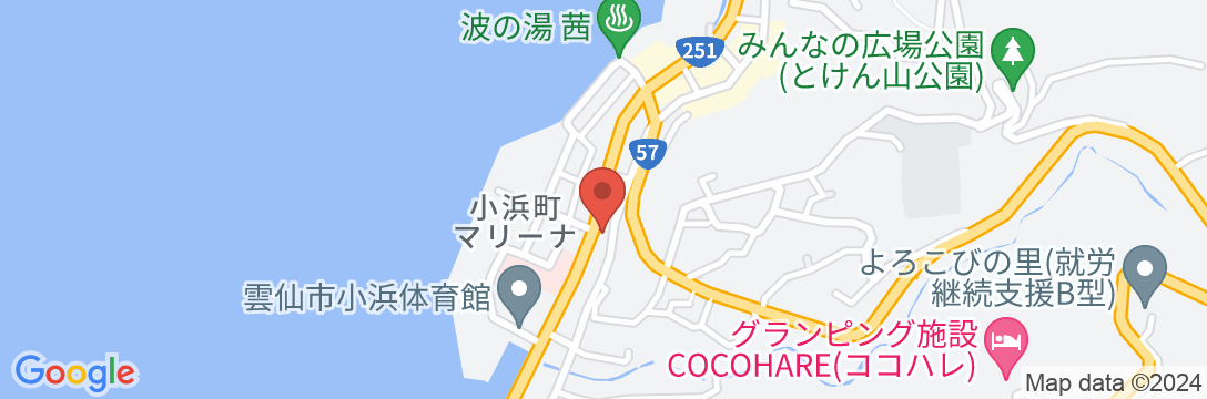 小浜温泉 福徳屋旅館の地図