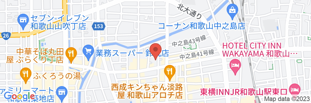 ビジネスホテルみやま<和歌山県>の地図