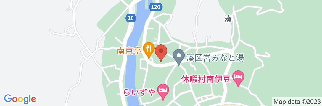南伊豆 弓ヶ浜温泉 紺屋荘の地図