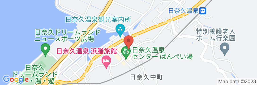 日奈久温泉 あたらし屋旅館の地図