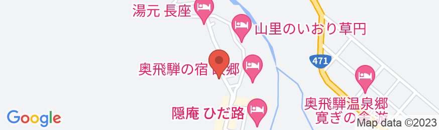 福地温泉 民宿 内山の地図