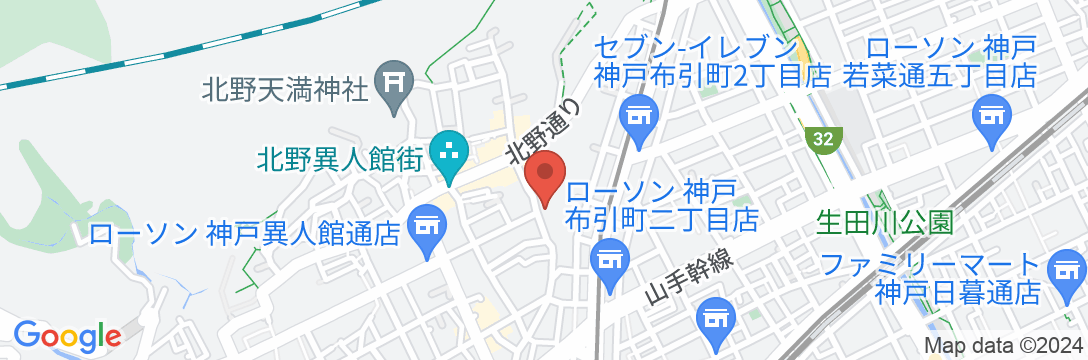 ホテル北野プラザ 六甲荘の地図