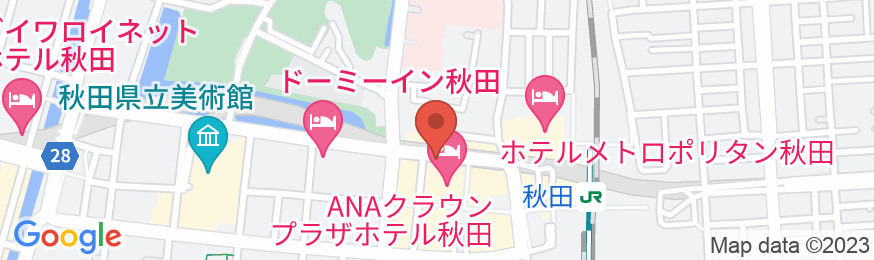 ANAクラウンプラザホテル秋田の地図