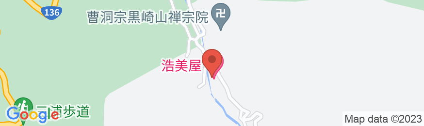温泉民宿 浩美屋の地図