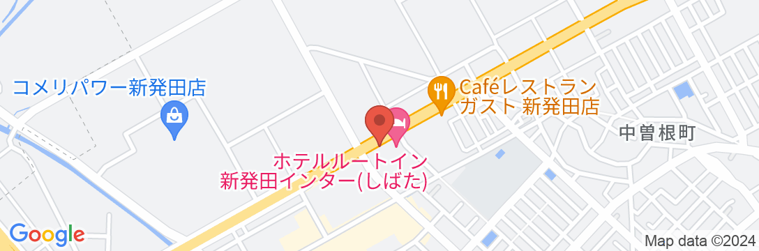 ホテルルートイン新発田インターの地図