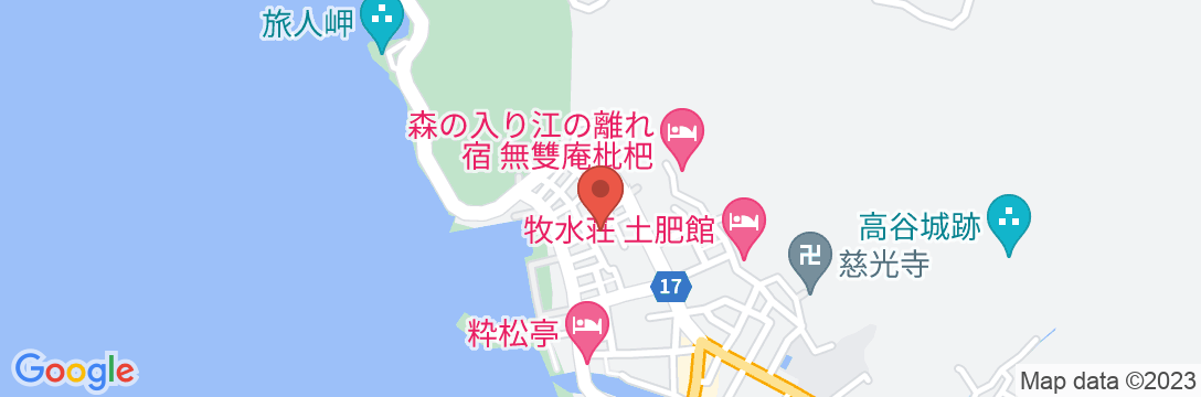温泉民宿 山仙の地図