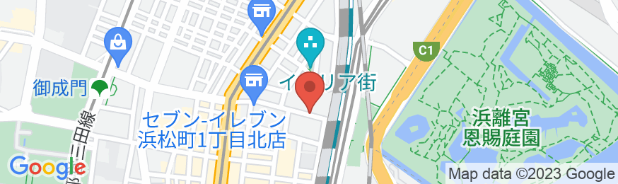 三井ガーデンホテル汐留イタリア街の地図