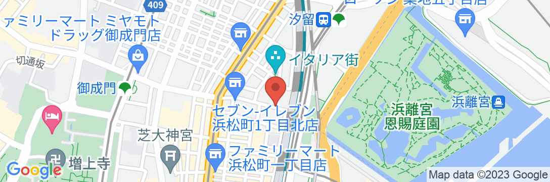 三井ガーデンホテル汐留イタリア街の地図