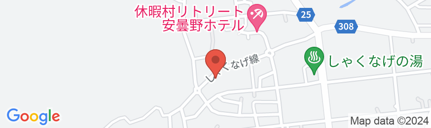 穂高温泉郷 メープル・リーフの地図