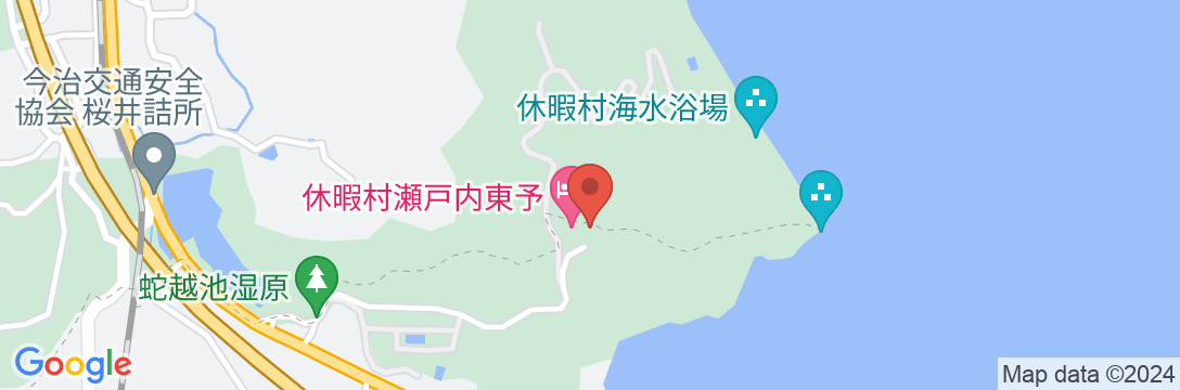 休暇村 瀬戸内東予の地図