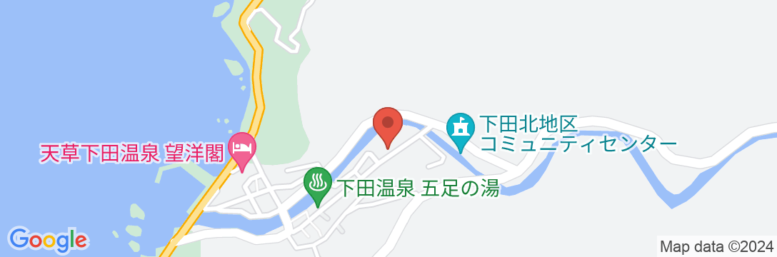 下田温泉 湯本の荘 夢ほたるの地図