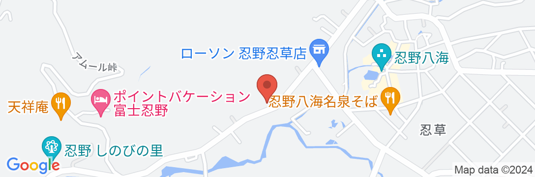 民宿 一富士<山梨県>の地図