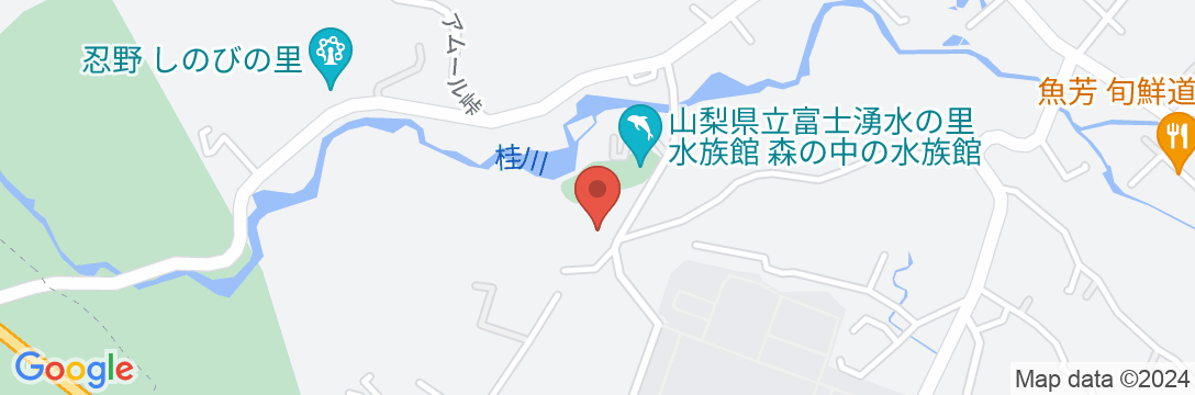 忍野高原ホテルの地図