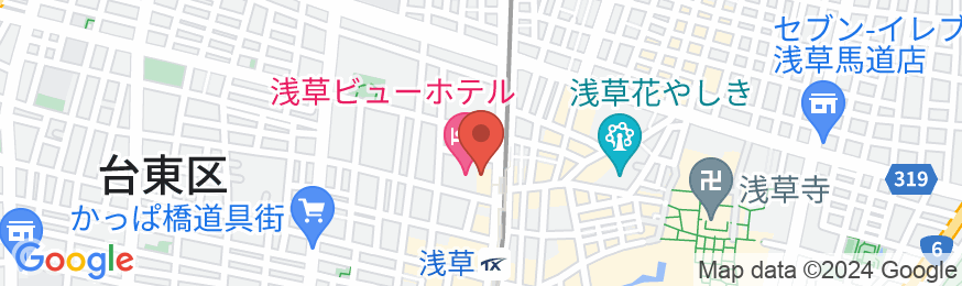 浅草ビューホテルの地図