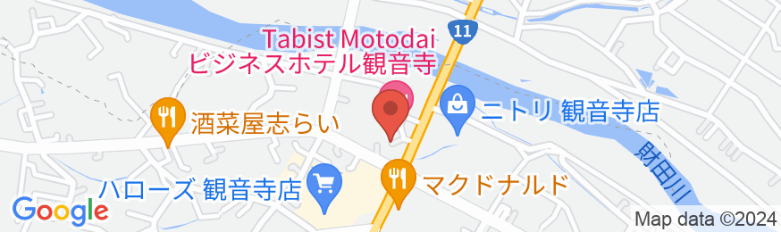 Tabist 本大ビジネスホテル 観音寺の地図