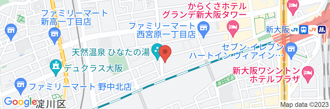 大阪ガーデンパレスの地図