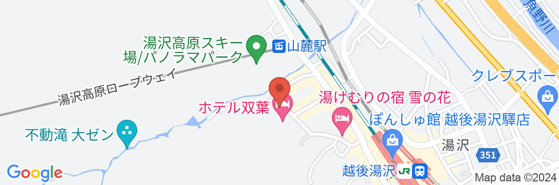 越後湯沢温泉 音羽屋旅館の地図