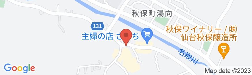秋保温泉 佐藤屋旅館の地図