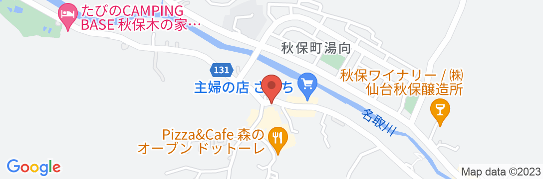 秋保温泉 佐藤屋旅館の地図