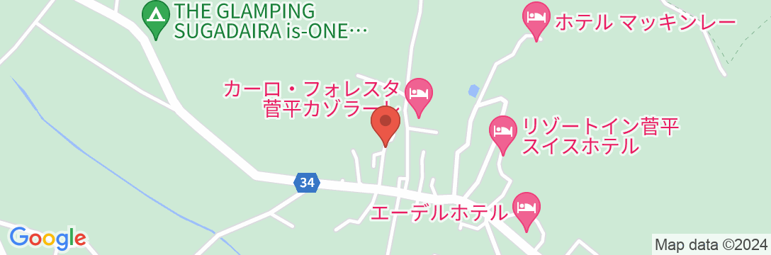 上信越高原国立公園山岳リゾートロッヂ ホテル富士屋の地図