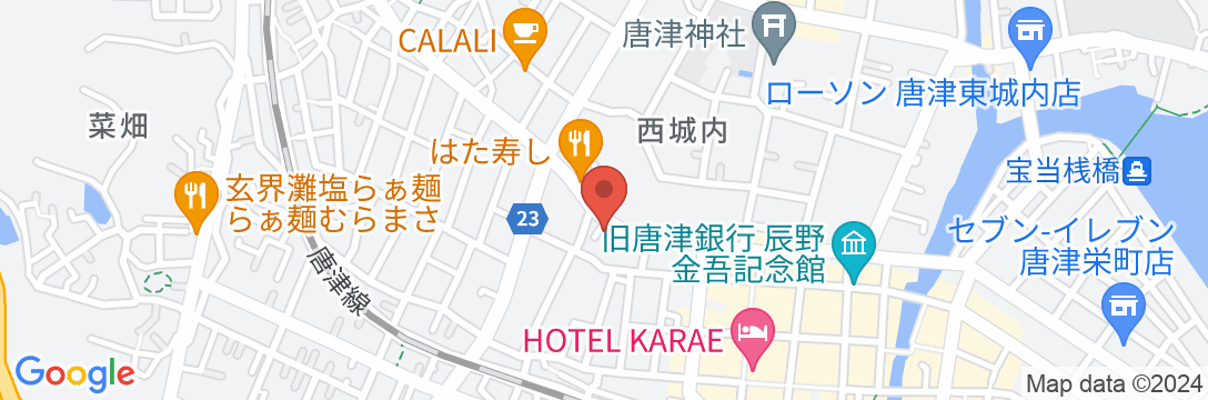唐津第一ホテルの地図