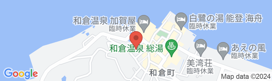 和倉温泉 旅亭はまなすの地図