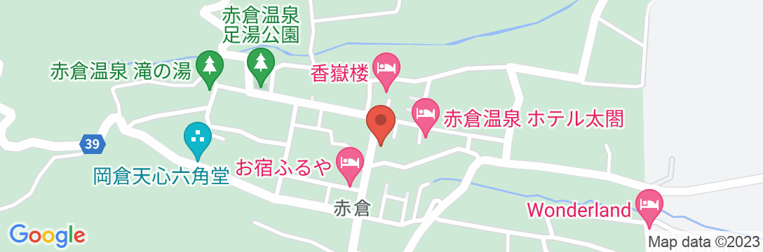 赤倉温泉 高原ホテル対山の地図