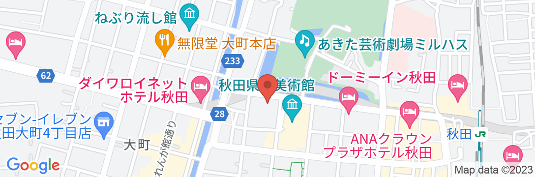 秋田キャッスルホテルの地図