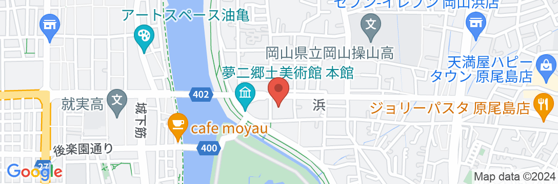 岡山プラザホテルの地図