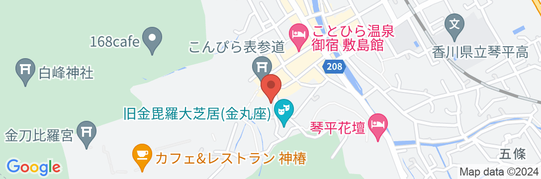 こんぴら温泉 琴平グランドホテル 桜の抄の地図