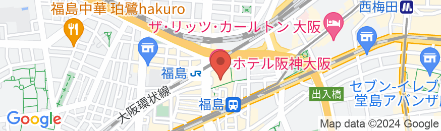 ホテル阪神大阪の地図